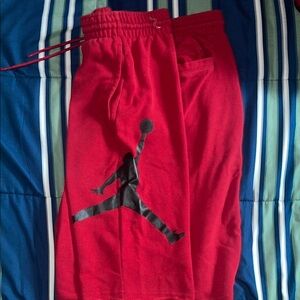 Jordan Athletic Shorts Red and Black